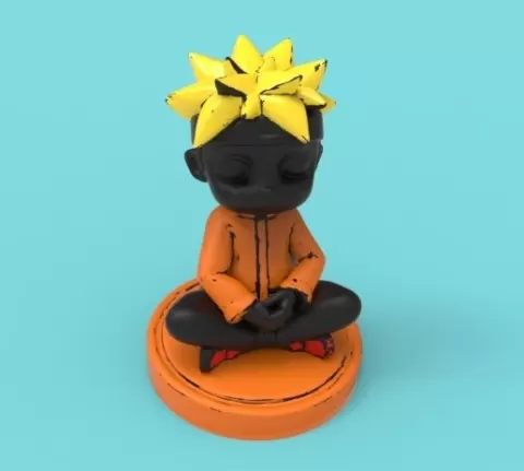 Anime Inspired Meditating Ninja Figure