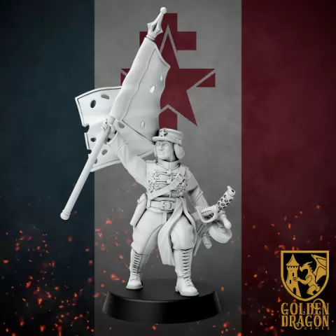 New French Republic - Major Marie Courtemanche by Golden Dragon Games