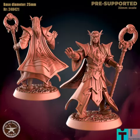 Blood Elf Priest Attack by My3DPrintForge