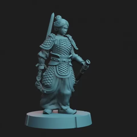 Finch and Dragon - Lady Ge Nen, Battlemaid of Ming by Noir Phoenix Studio