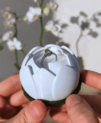 Blooming Flower Ring Box