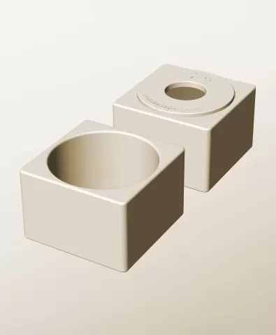 CS96-70-P Pierced container modular stackable module bin box