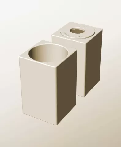 CS96-170-PStacking pierced module bin for modern home decor