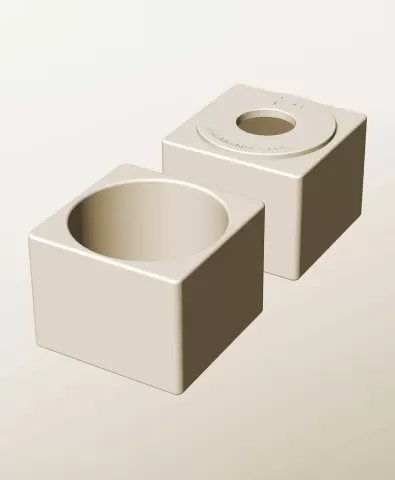 CS96-80-P Stacking pierced module bin for modern home decor