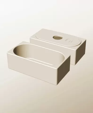 CX96-70-P Pierced container modular stackable module bin box