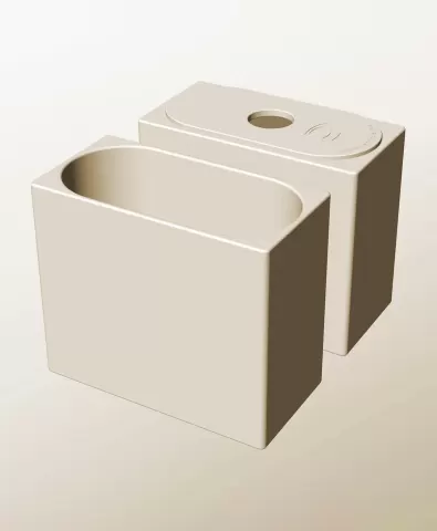 CX96-180-P Modular pierced component container modern decor