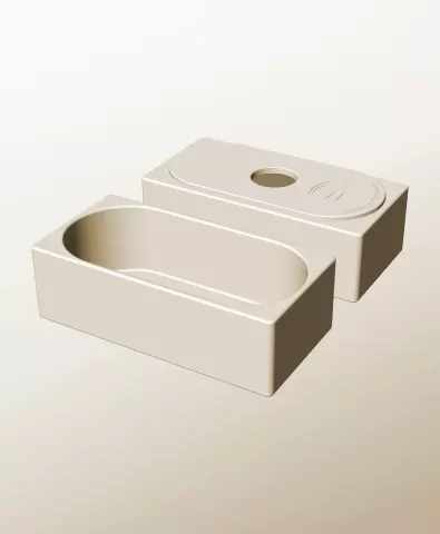 CX96-65-P Stackable pierced bin box module for creative decor