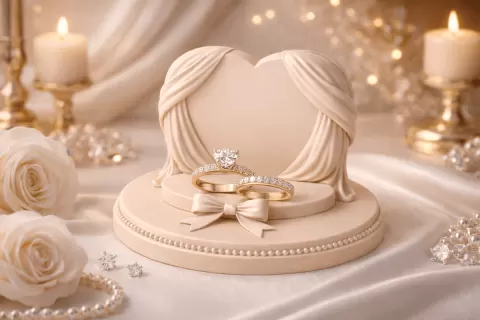 Ring Display Stand - Elegant wedding ring display