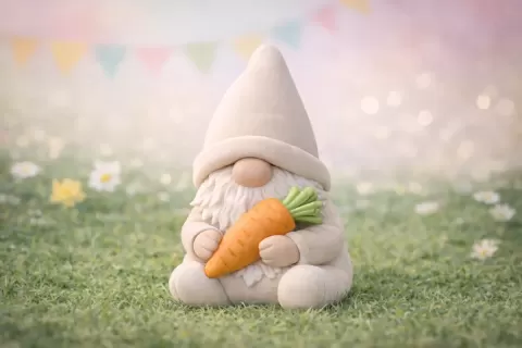 Gnome With Carrot.stl