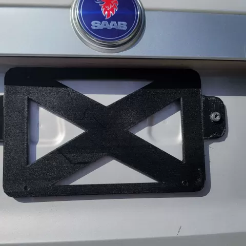 Saab License Plate Bracket by icetorque