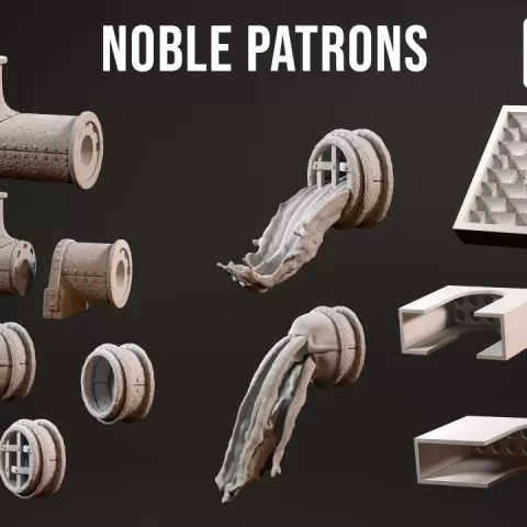 23-08 Modular pipes (pt 2) and door stamps - August 23 Noble Patrons by RP Archive
