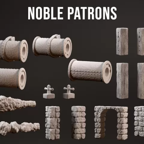 23-07 Modular pipes (pt 1) and interior walls - July 23 Noble Patrons by RP Archive