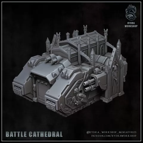 Battle cathedral by Hydra workshop miniatures