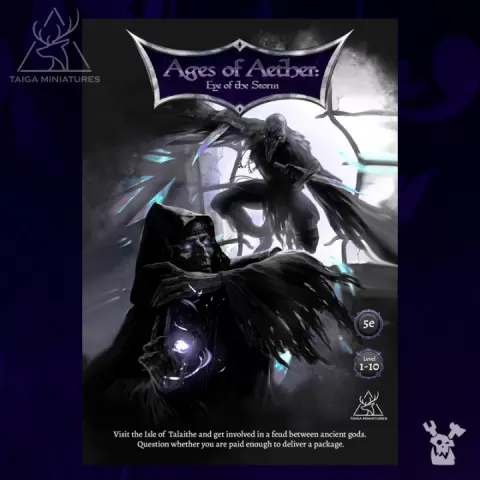 Ages of Aether: Eye of the Storm Adventure, Wallpapers and Printables by Taiga Miniatures