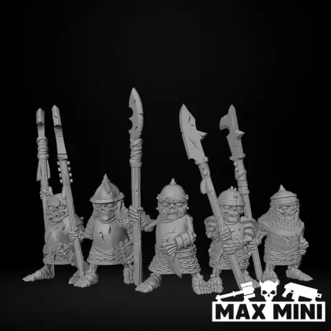Halfling Armoured Skeletons by Max Mini