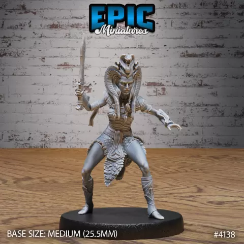 Cleopatra Royal Guard Sword / Egyptian Warrior / Undead Guardian / Desert Ruler / Sand Encounter / Crypt Beast by Epic-Miniatures