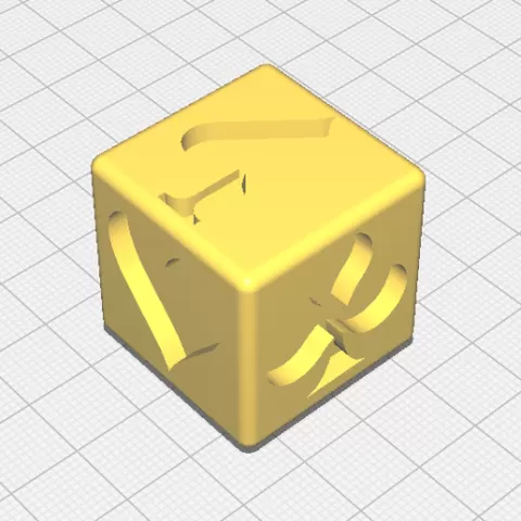 Cube symbol cards