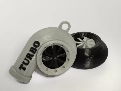 Spinning Turbo Keychain Whistle