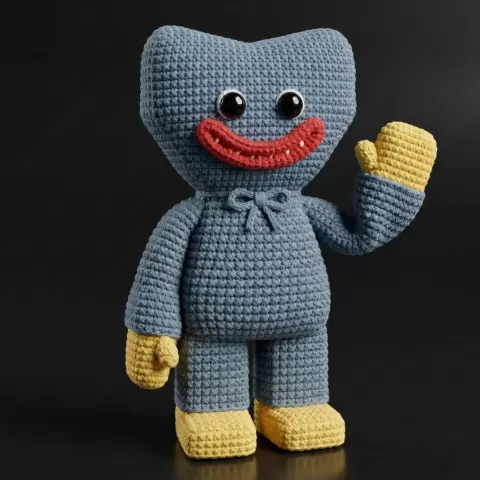 Huggy Wuggy Crochet Style STL – Poppy Playtime Amigurumi Ins - Zyrax Studio