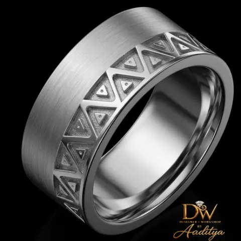 Geometric Triangle Men Band