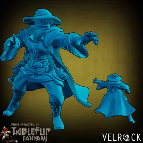 Heroes of Fortune Female Mage (PRESUPPORTED) by Velrock Art Miniatures