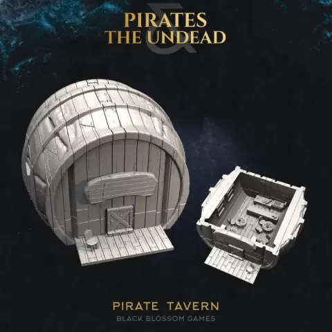 UT02S18 Pirate Tavern Barrel :: UMC 02 Pirates vs the Undead :: Black Blossom Games by Black Blossom Games