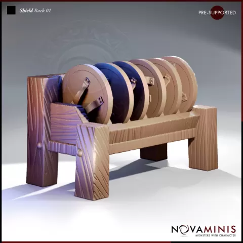 Shield Rack 01 by NovaMinis