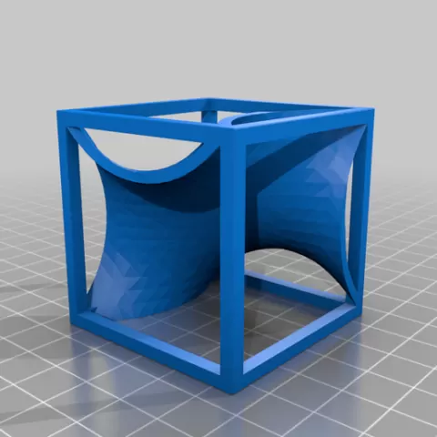 Gyroid Patch in a Cube