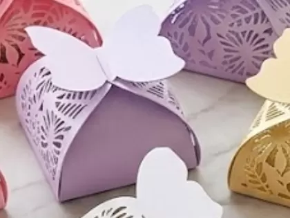 Elegant Butterfly Wings Bombonier / Gift Box