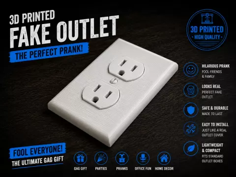 Fake wall socket prank