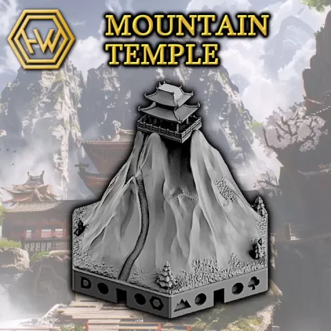 Mountain Temple by Hexworld