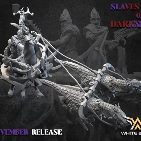 NIGHTMARE CHARIOT - SLAVES OF DARKNESS (NOVEMBER RELEASE) (ELF FROM DARK ELVES) by WHITE ANGEL GAMES, S.L.
