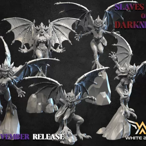 HARPIES - SLAVES OF DARKNESS (NOVEMBER RELEASE) (ELF FROM DARK ELVES) by WHITE ANGEL GAMES, S.L.