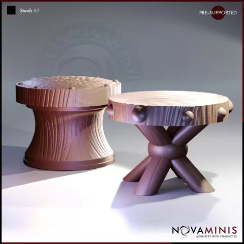 Stools 02 by NovaMinis