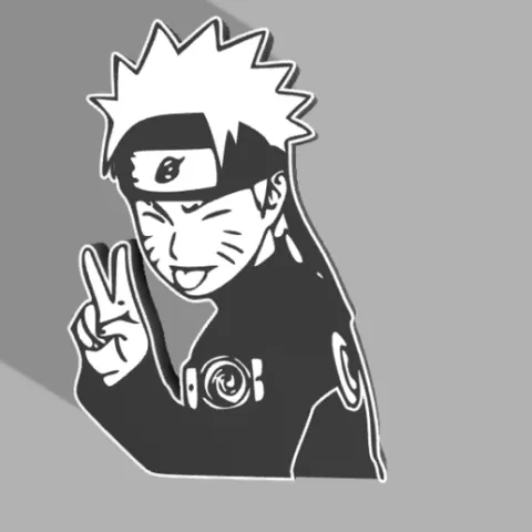 naruto led lamp