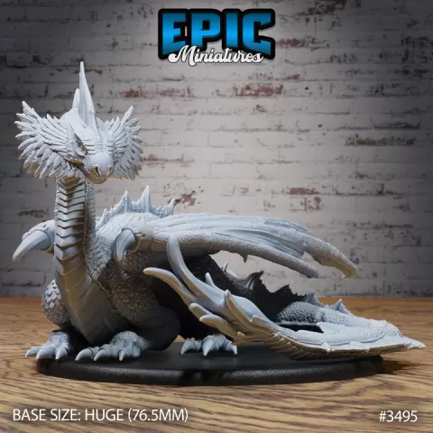 Mirage Dragon Laying / Legendary Drake / Winged Mountain Encounter / Magical Beast / Evil Dragonborn / Draconic Army by Epic-Miniatures