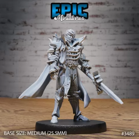 Knight Sir Lancelot / Royal Male Warrior / Human Guard / Armored Fighter / Castle Encounter by Epic-Miniatures