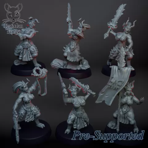Tiefling berserkers by RatMan Forge