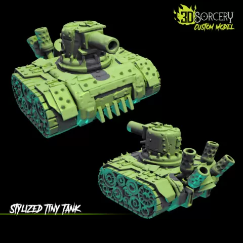 Stylized Tiny Tank by 3DSORCERY