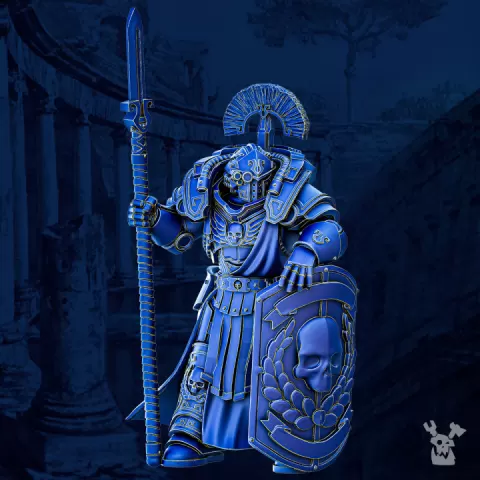 Agamemnon The Cohorte Commander - Heavy Prime Armored Captain of Legio Prima Victrix by dakkadakka.store
