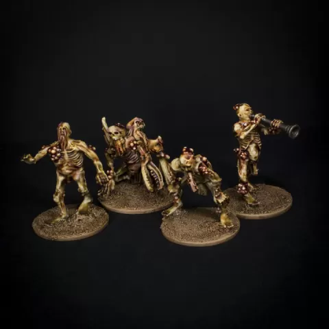 Plague Peasants by Knucklebones Miniatures