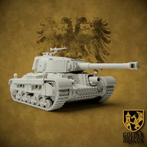 Holy Roman Empire - 45M Barbarossa Assault Tank by Golden Dragon Games