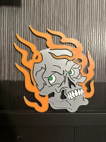 Flaming Skull - BatChips