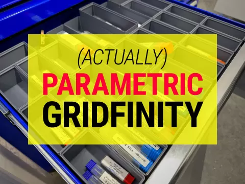 Actually Parametric Gridfinity – Base Grid + Bins