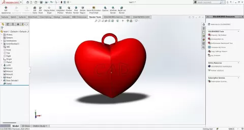 Heart keychain - Knowty Rj Khan