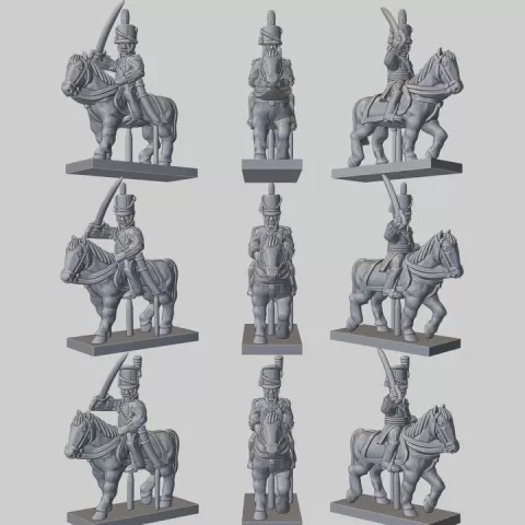 6-15mm American Mounted Officers (1810-15) NAP-US-4 by Turner Miniatures