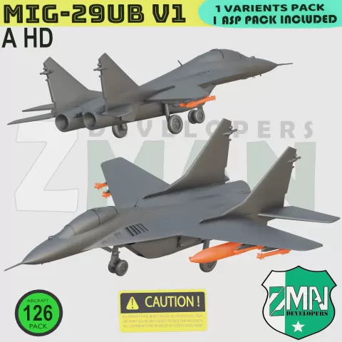 MIG-29UB (SINGLE ASP(STYLE-A)) - Z-MAN DEVELOPERS