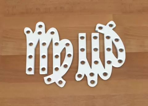 Zodiac Virgo Keychain - 2 - XP3Design