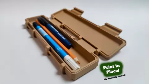 Pencil Box - Print in place - No assembly needed!