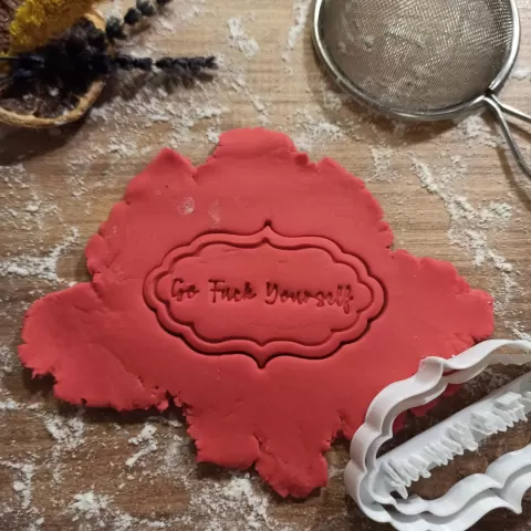 Rude Cookie Cutter; Go F*ck Yourself, for Mean People - Woow Concept 3D